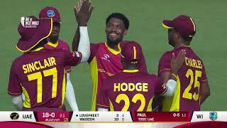 WI vs UAE West Indies sweep series 3-0 Beat UAE by 4 wickets in 3rd ODI Brandon King named POTS