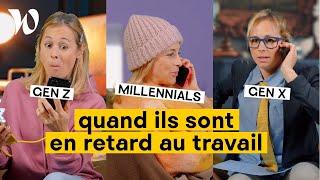 Un Gen X un Millennial et un Gen Z sont en retard au travail