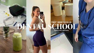 BACK TO DENTAL SCHOOL productive week in my life classes patients lectures vlog