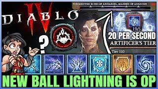Diablo 4 - New Best INFINITE BALL LIGHTNING Sorcerer Build Found - New OP Combo - Skills Gear Guide