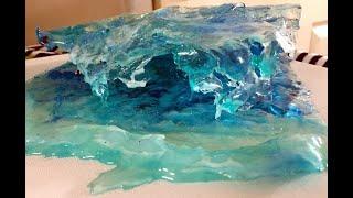 Resin Wave Sculptures Demonstration - 1- Easy to Do