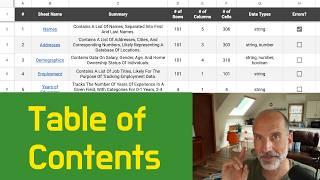 Create a Table of Contents in Google Sheets