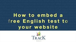 Embedding the free English placement test into my website