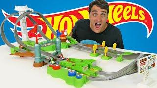 Hot Wheels Mario Kart Circuit Trackset   Toy Review  Konas2002