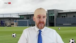 Everton FC shooting practice with Sean Dyche