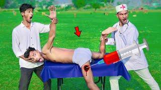 Must Watch Comedy Video Try To Not Laugh Injection Funny Video New Doctor Comedy 160 @funcomedyltd