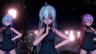 【MMD】EVERGLOW「에버글로우」（Adios）Haku、Miku、Luka【Virgin Killer Sweater】