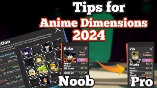 Best Tips For ANIME DIMENSIONS ROBLOX 2024