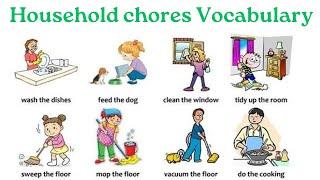 Household Chores Vocabulary  Household Chores in English