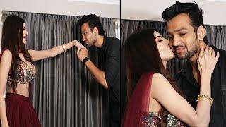 Sherlyn Chopra Romantic Moment With Media Person  Web Series Paurashpur 2