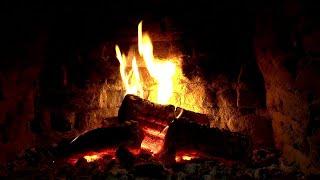 Romantic Valentine Stone Fireplace with Crackling Fire Sounds Full HD