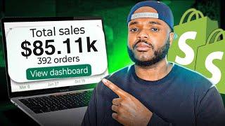 SHOPIFY TUTORIAL FOR BEGINNERS 2023  Step-By-Step Dropshipping E-Commerce
