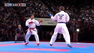 Final Male Kumite +84Kg. Enes Erkan vs Shahin Atamov. WKF World Karate Championships 2012