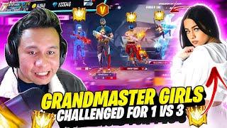 Pro Grandmaster Girls Challenged My Youtuber Friend For 1 Vs 3  I took Revenge  Tonde Gamer