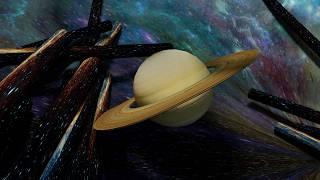 Bola de gelatina del planeta Saturno. Solo por diversión