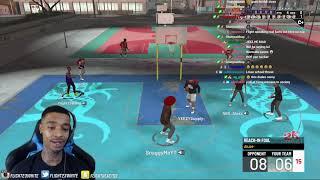 FlightReacts Plays His First NBA 2K21 Park Game & This Happened