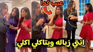 خناقة وبكاء المذيعة شيرين عرفة مع مني زكي وتفنين القمار فى الامارات #منعم