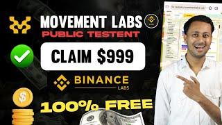 Movement Labs Public Testent Airdrop 100% Free Free Airdrop  Today New Airdrop 