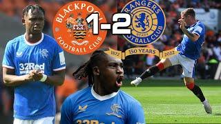 BASSEY LEFT OUT AS NEW STARS SHINE BLACKPOOL 1-2 RANGERS  MATCH REVIEW