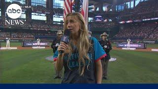 Ingrid Andress explains her national anthem performance at the 2024 Home Run Derby