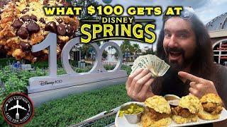 $100 FOOD TOUR CHALLENGE AT DISNEY SPRINGS