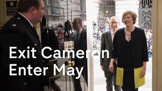 Theresa May becomes Prime Minister David Cameron exits 10 Downing Street