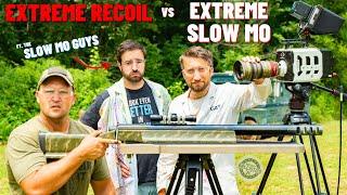 The Most Extreme Recoil vs Extreme Slow Mo 950 JDJ 4 BORE 50 BMG & More ft. The Slow Mo Guys