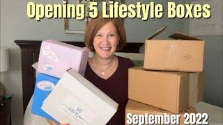 Opening 5 Lifestyle Boxes  September 2022  Look Whos Back?