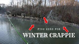 How To Catch Winter Crappie On The River  Crappie Fishing Made Easy #fishing  #fishingvideo