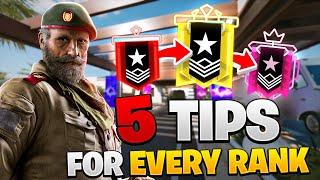 5 TIPS FOR EVERY RANK IN RAINBOW SIX SIEGE  HOW TO RANK UP EASY