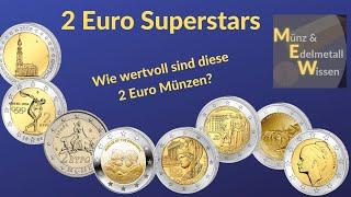 Superstars der 2 Euro Münzen Selten wertvoll besonders diese 2 Euro Münzen solltet ihr kennen.