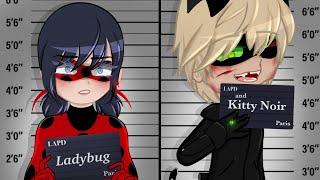 Ladybug and Cat Noir go to jail⁉️MLB‍⬛ Gacha Club Barbie movie reference