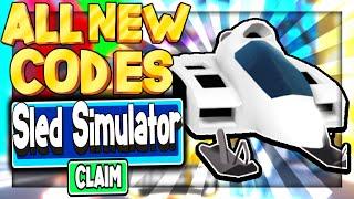 2021 ALL *NEW* SECRET OP CODES Sled Simulator Roblox