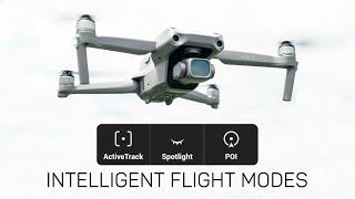 DJI Air 2S Intelligent Flight Modes ActiveTrack Spotlight & Point of Interest