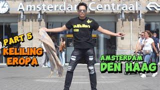 Naik kereta dari Amsterdam ke Den haag vlog netherlands  eropa part 5