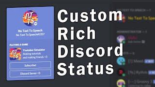 How to get custom discord rich status  Custom RPC  discord custom Rich Presence  Replit.com