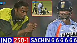 SACHIN Destroy SHOIAB AKHTAR Hit 97 Runs vs Pak 2007  IND VS PAKISTAN  MOST SHOCKING FIGHT 