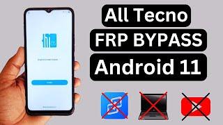 All Tecno 2024 Android 11 Frp Bypass New Update Method Without Pc  Remove Google Account Lock