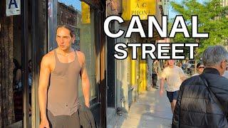 NEW YORK CITY Walking Tour 4K - CANAL STREET