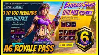 A6 ROYAL PASS IS HERE - 1 TO 100 REWARDS FIRST LOOK  RELEASE DATE AND 3.1 UPDATE  BGMI 