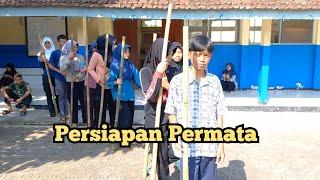 Persiapan acara Permata dari SMPN 1 Cikalong