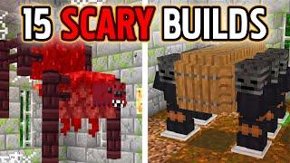 Minecraft  15 MORE Scary Halloween Build Hack and Ideas