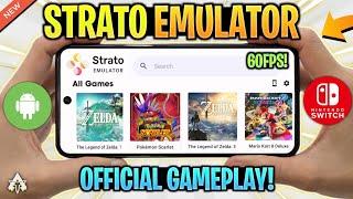  STRATO EMULATOR ANDROID OFFICIAL GAMEPLAY REVIEW  NEW NINTENDO SWITCH EMULATOR