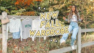 FALL CLOTHING HAUL  plaid pants cropped cardigans sweaters + more fall basics