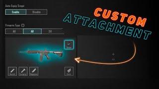 Bgmi custom attachment  How To Use Optimal Attachment Layout For Guns in BGMI  Custom attachment