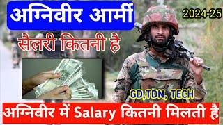 Agniveer army Salary kitni ha 2024-25  Agniveer army monthly salary 2024  agniveer army salary