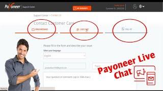 How To Contact Payoneer Support Team  Payoneer Live Chat