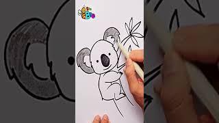 How to draw a Koala Bear #drawing #drawinganimals #drawingforkids #howtodraw
