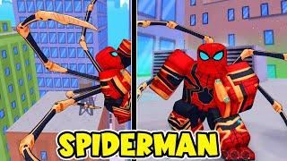 CONSIGO el MEJOR TRAJE de SPIDERMAN en SPIDERMAN SIMULATOR de ROBLOX