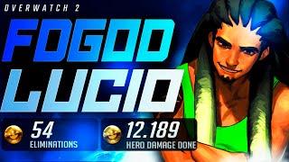 FDGOD CARRY LUCIO - 54 ELIMS  OVERWATCH 2 GAMEPLAY 